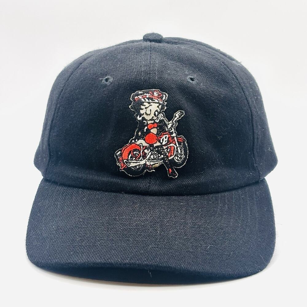Betty Boop unisex adult black baseball cap With Betty Boop Character patch